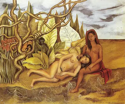 Dos desnudos en el bosque Frida Kahlo
